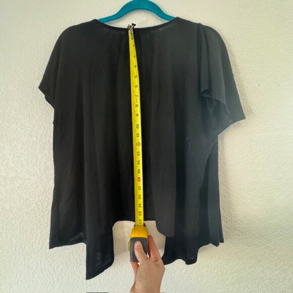 Woman's Black Apostrophe Waterfall Cardigan Sz - XL - Picture 6 of 6